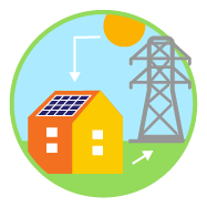Graphical Representation of an antenna and a house