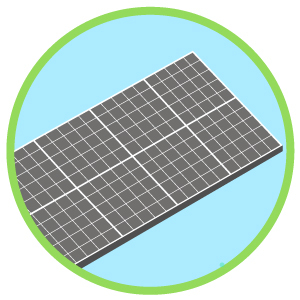 Graphical Representation of a solar panel